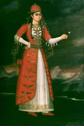 Ritratto di Nino Eristavi, iraniana, 1829